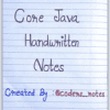 Java Hand Written Notes (28 Pages)